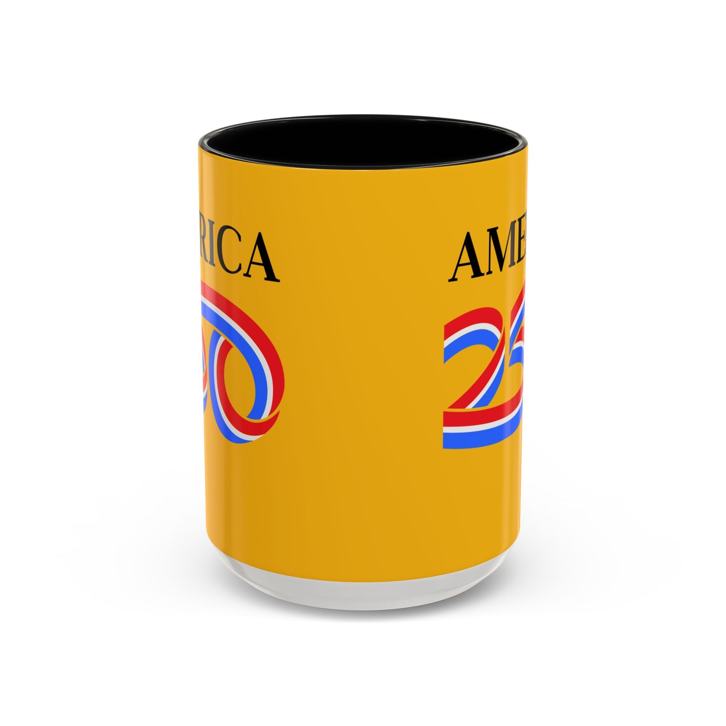 America 250 Yellow Accent Mug by theGreenDragonTavern.shop