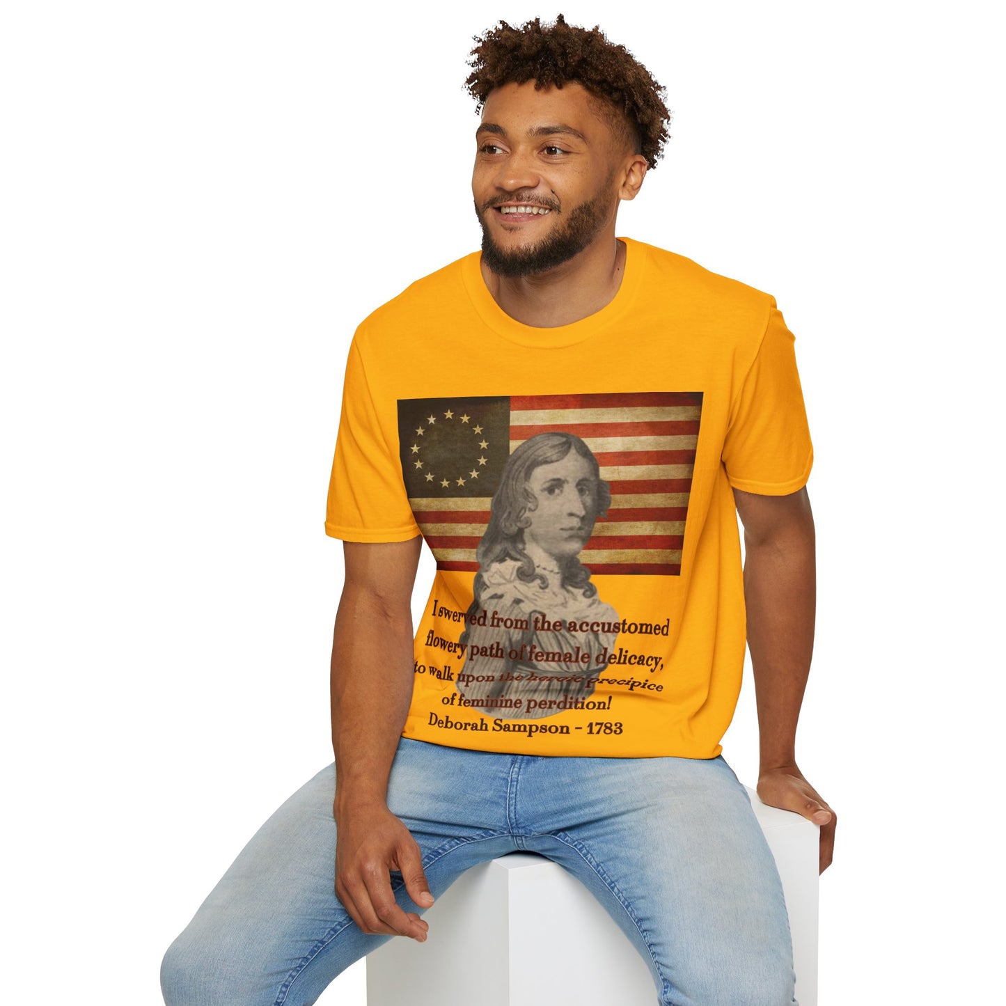 Deborah Sampson, America's Mulan Light colors Unisex T-Shirt by theGreenDragonTavern.shop