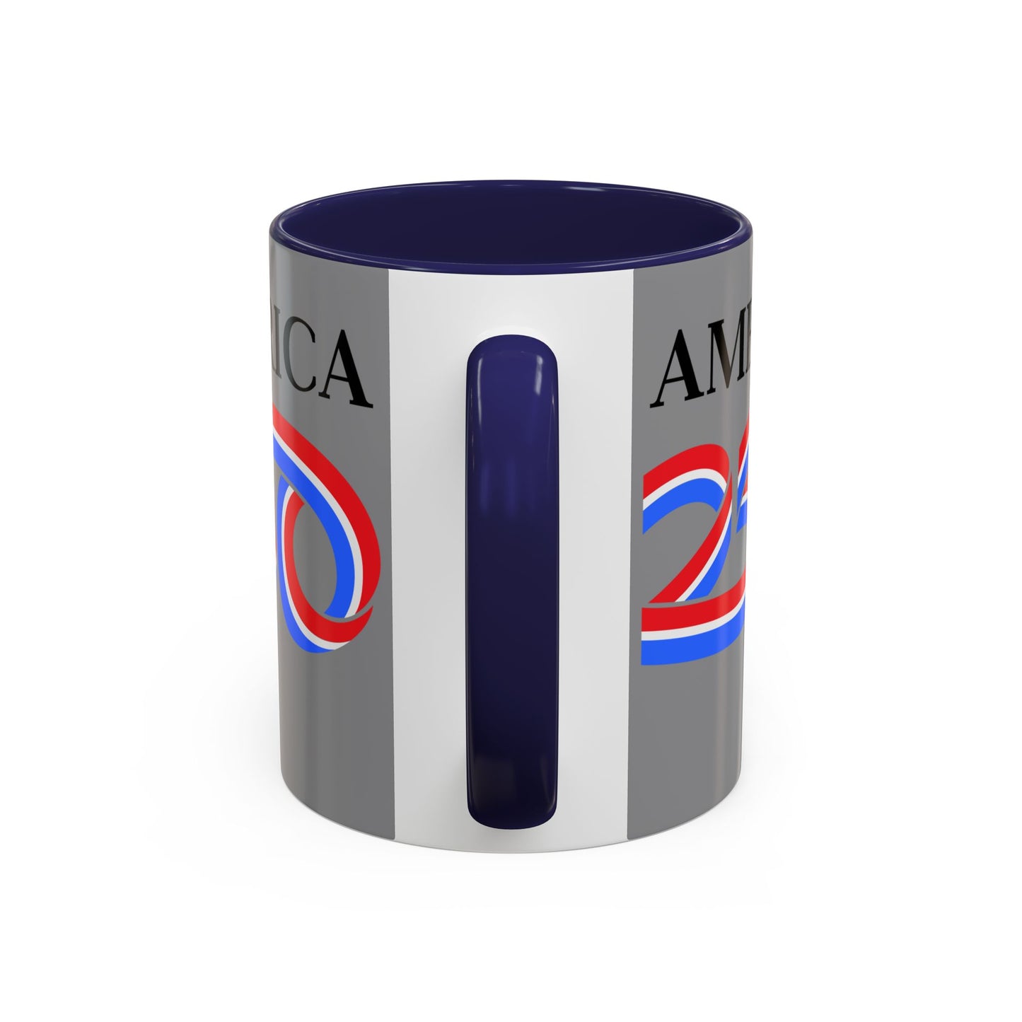 America 250 Grey Accent Mug by theGreenDragonTavern.shop