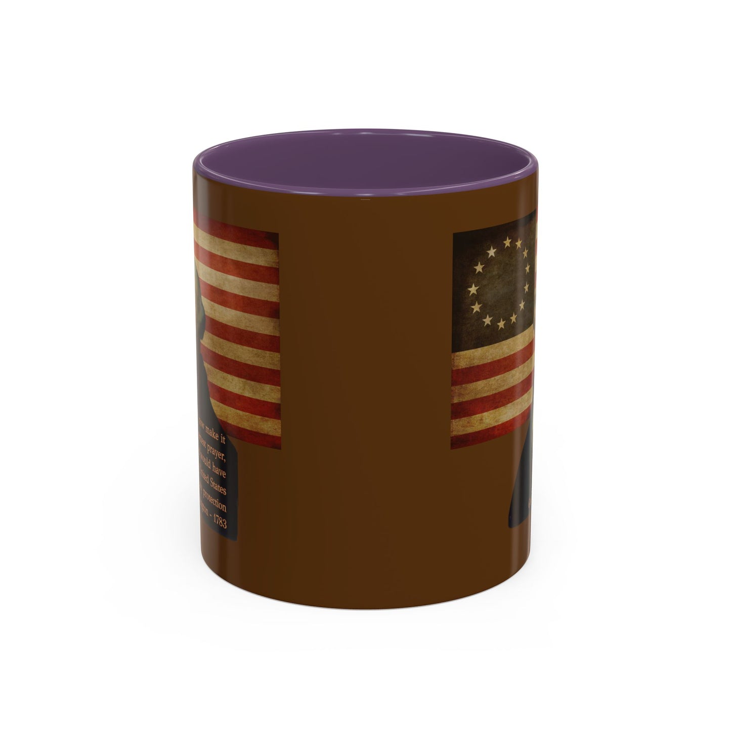 Washington's Earnest Prayer Brown Accent Mug by theGreenDragonTavern.shop