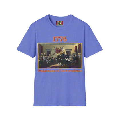 Declaration of Independence Light colors Unisex T-Shirt by theGreenDragonTavern.shop