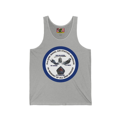 DNASM Student Art Navy Frame Unisex Jersey Tank Top by theGreenDragonTavern.shop