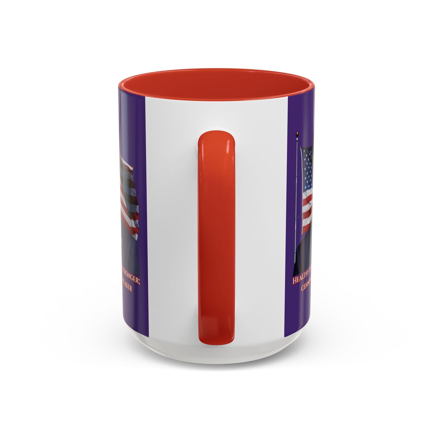 Charlie Kirk, Healthy Debate Purple Accent Mug by theGreenDragonTavern.shop