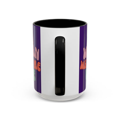 I Am Woman Watch Me Vote Dark Purple Accent Mug by theGreenDragonTavern.shop