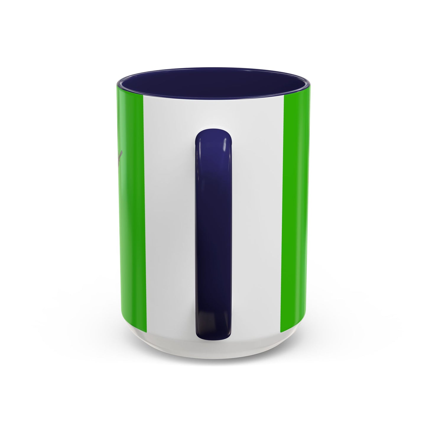 Hula Girl Packin' Heat Light Green Accent Mug by theGreenDragonTavern.shop