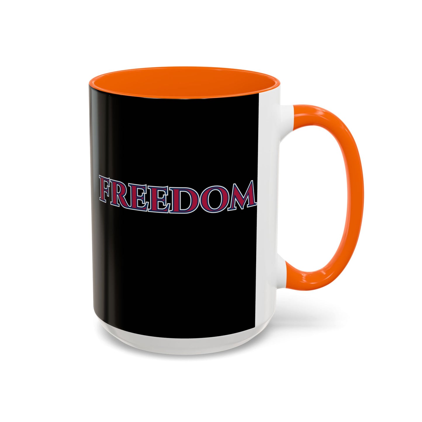 Freedom, Black Accent Mug by theGreenDragonTavern.shop