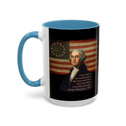 Washington's Earnest Prayer Black Accent Mug by theGreenDragonTavern.shop