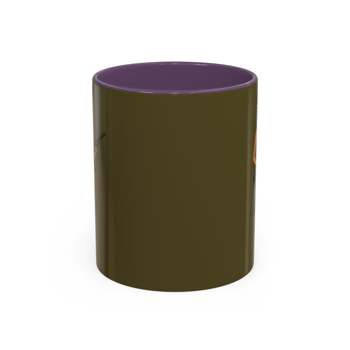 Hula Girl Packin' Heat Dark Green Accent Mug by theGreenDragonTavern.shop