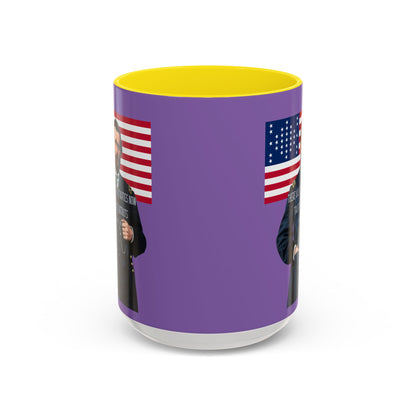 "Traitors and Patriots" Ulysses Grant Light Purple Accent Mug by theGreenDragonTavern.shop