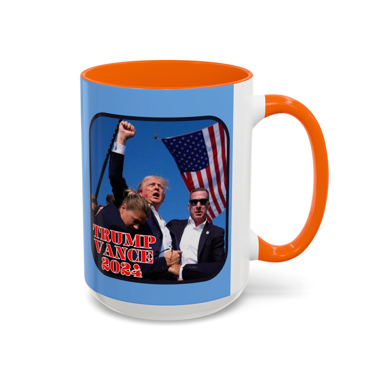 Trump and Vance 2024 Accent Mug by theGreenDragonTavern.shop