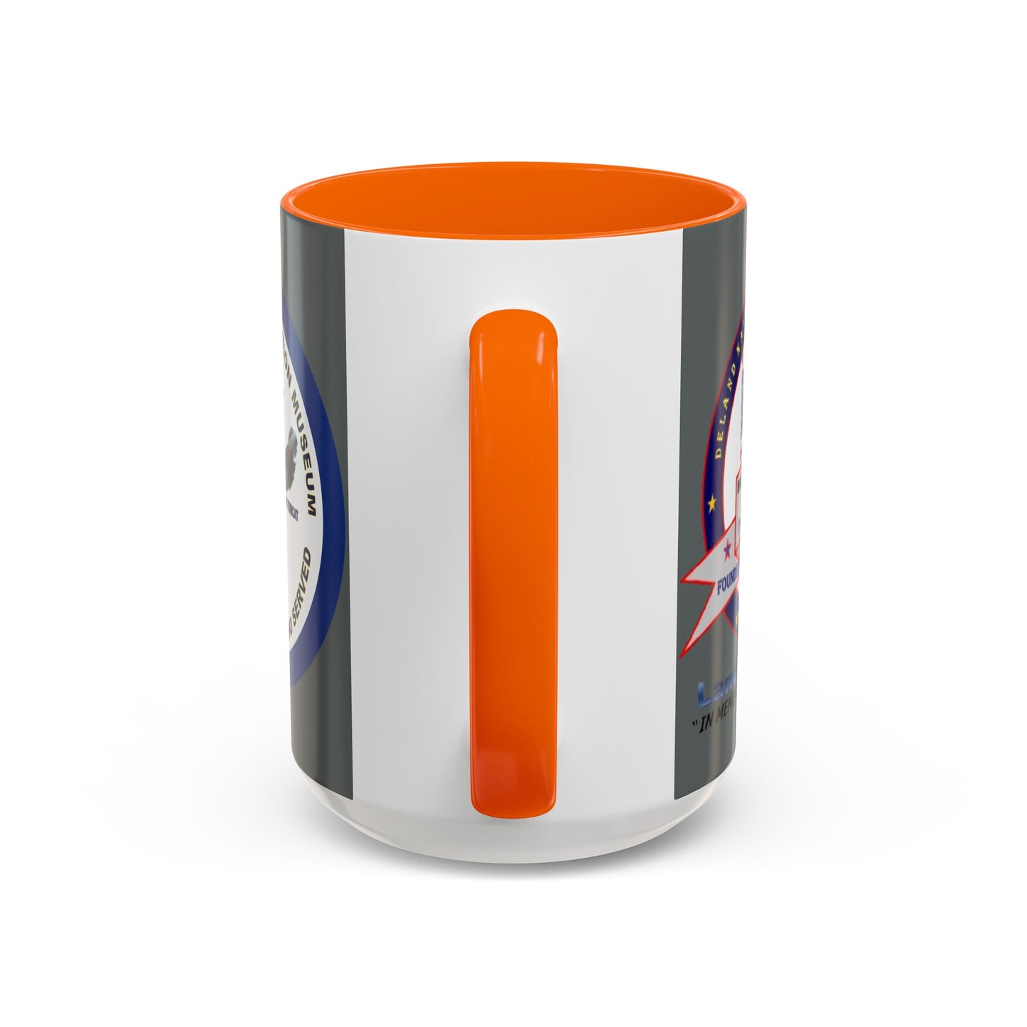 DNASM 2-sided, Founding & Student Art w/Navy Ring Grey Accent Mug by theGreenDragonTavern.shop