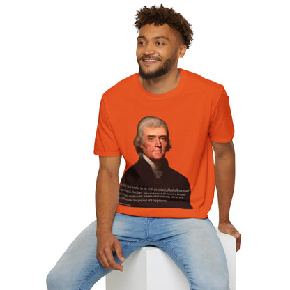 We hold these truths to be self-evident Light colors Unisex T-Shirt by theGreenDragonTavern.shop