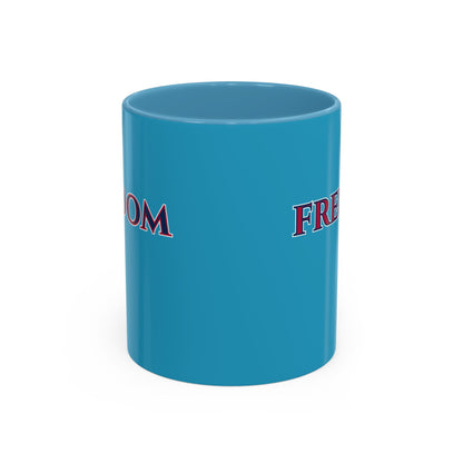 Freedom, Turquoise Accent Mug by theGreenDragonTavern.shop