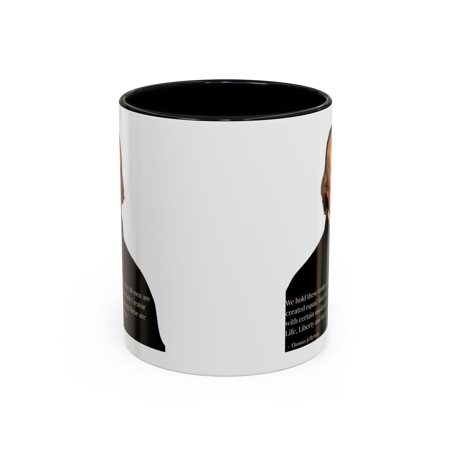 We hold these truths to be self-evident White Accent Mug by theGreenDragonTavern.shop
