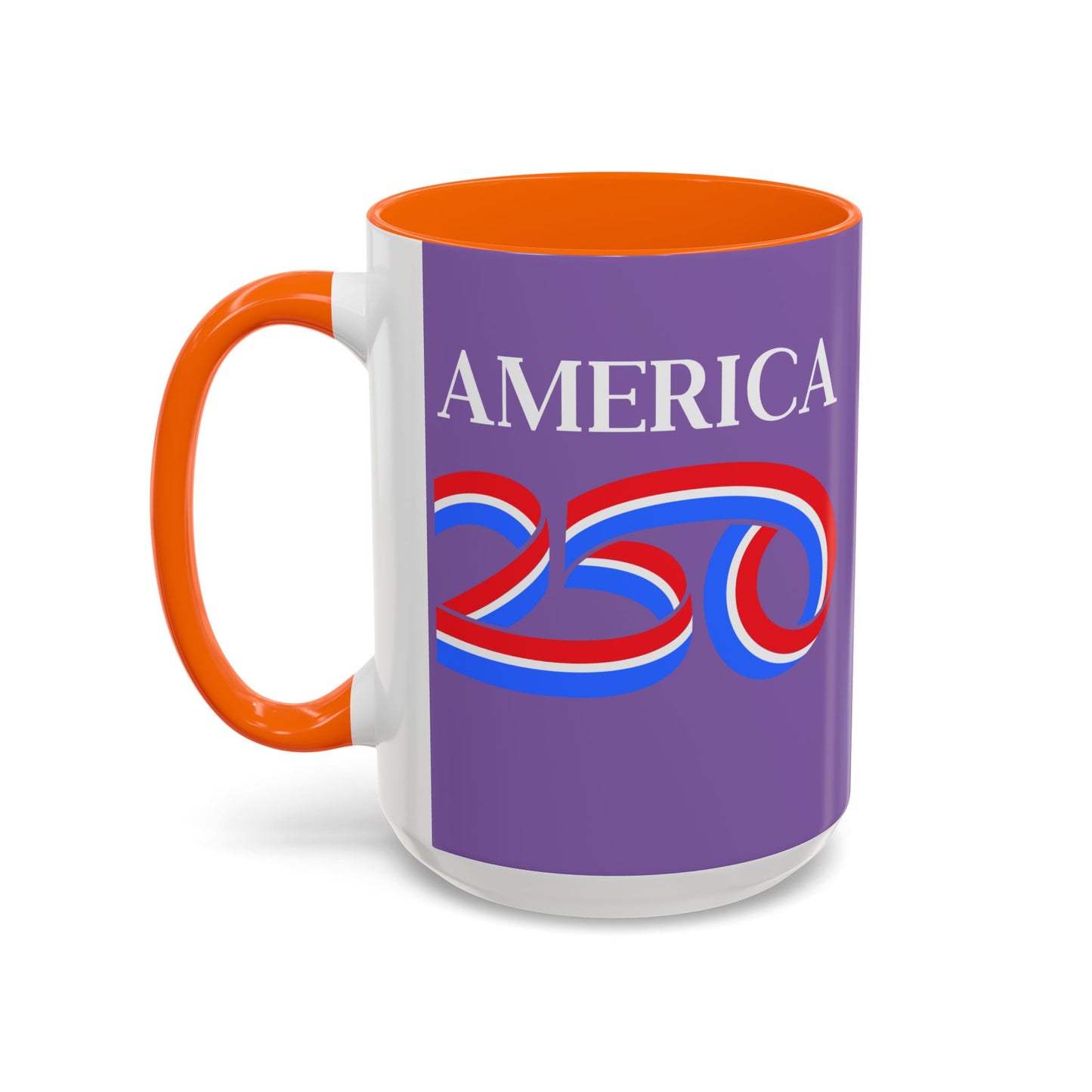 America 250 Light Purple Accent Mug by theGreenDragonTavern.shop
