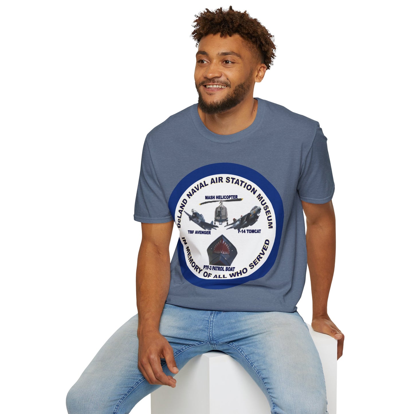 DNASM Student Art Navy Frame Darker colors Unisex T-Shirt by theGreenDragonTavern.shop