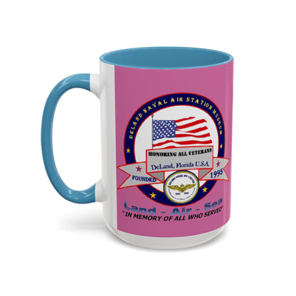 DNASM 2-sided, Founding & Student Art w/WhiteBG Pink Accent Mug by theGreenDragonTavern.shop