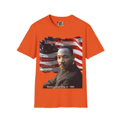 "I Have a Dream" MLKJr Light colors Unisex T-Shirt by theGreenDragonTavern.shop