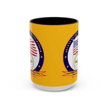 DeLand Naval Air Station Museum Yellow Accent Mug by theGreenDragonTavern.shop