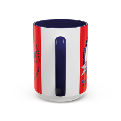 DNASM 2-sided, Founding & Student Art Red Accent Mug by theGreenDragonTavern.shop