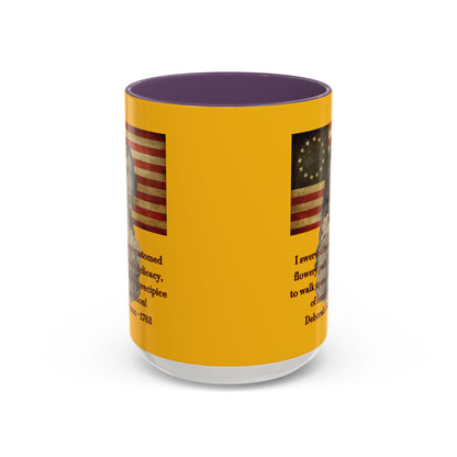 Deborah Sampson, America's Mulan Yellow Accent Mug by theGreenDragonTavern.shop