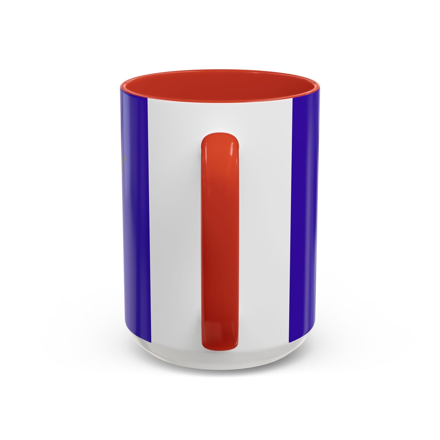 Hula Girl Packin' Heat Dark Purple Accent Mug by theGreenDragonTavern.shop
