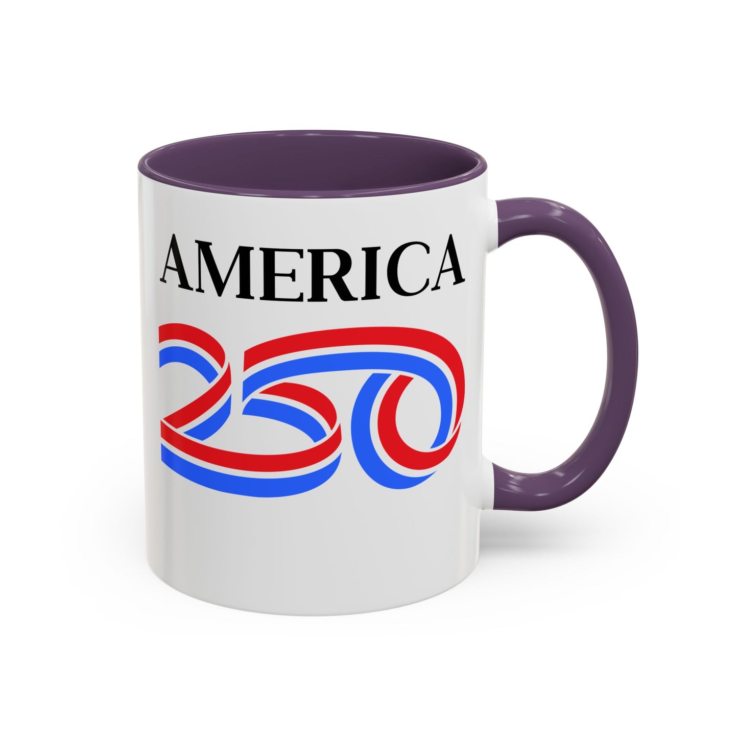 America 250 White Accent Mug by theGreenDragonTavern.shop
