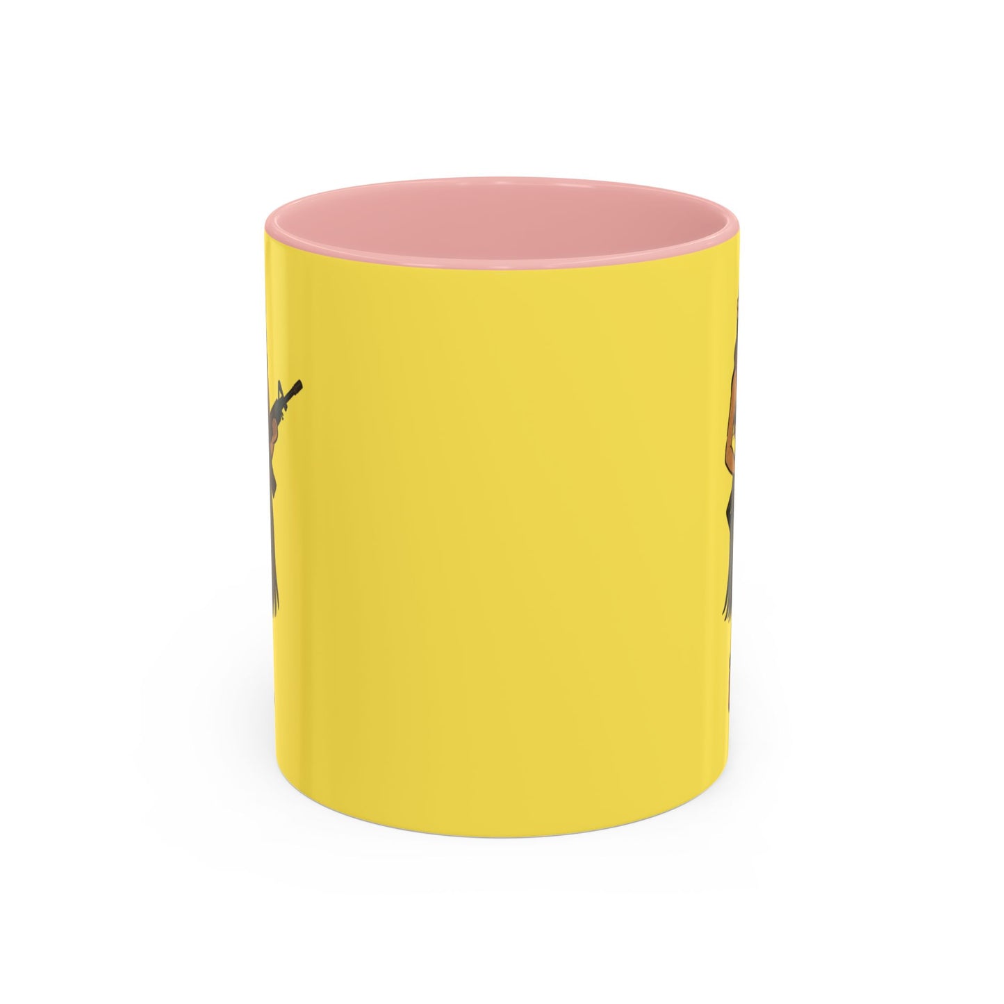 Hula Girl Packin' Heat Pineapple Accent Mug by theGreenDragonTavern.shop