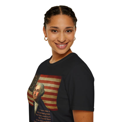 Washington's Earnest Prayer Dark colors Unisex T-Shirt by theGreenDragonTavern.shop
