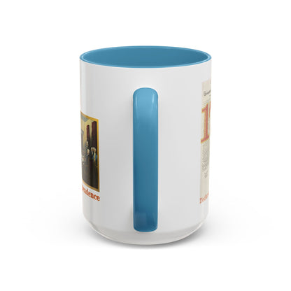 Declaration of Independence White Accent Mug by theGreenDragonTavern.shop