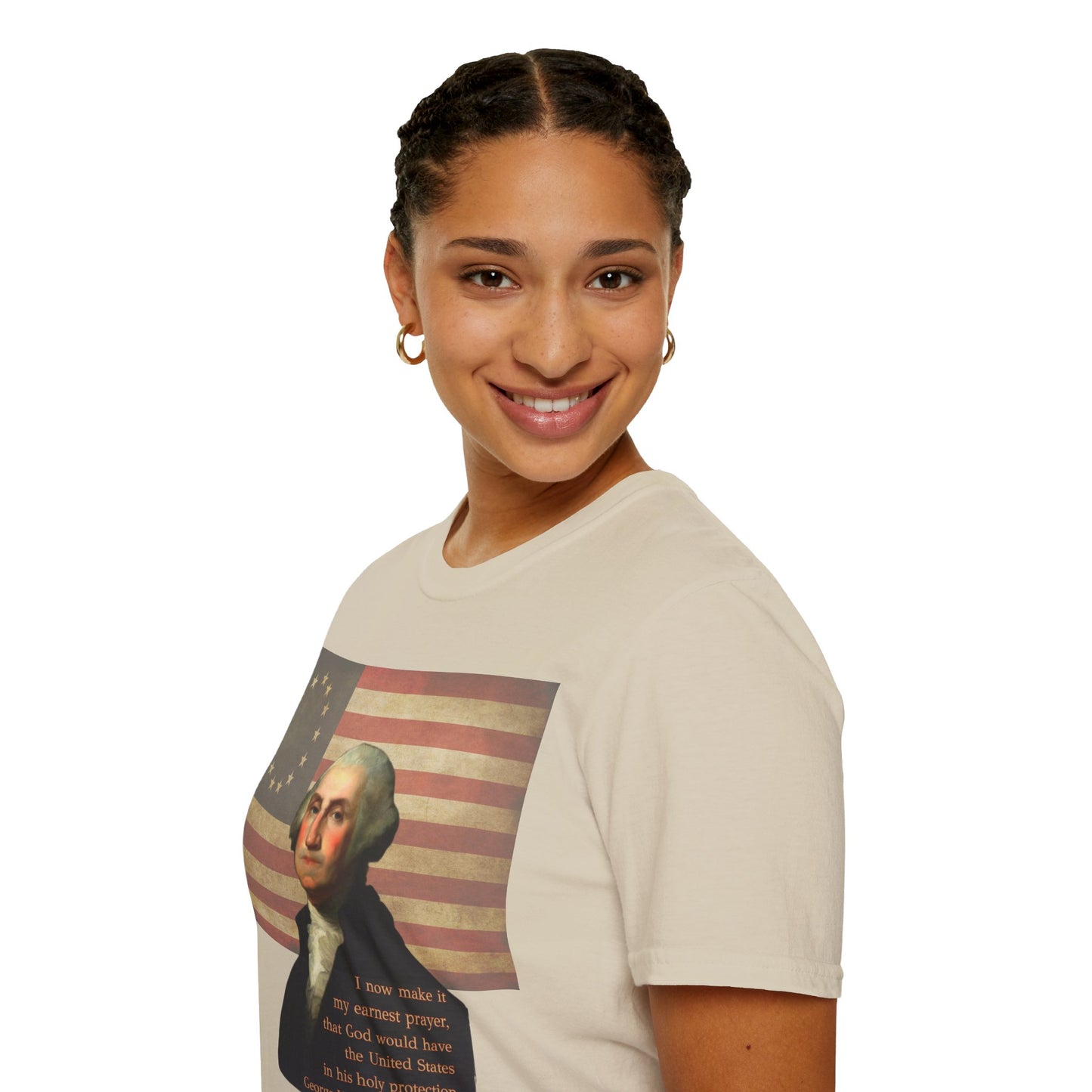 Washington's Earnest Prayer Light colors Unisex T-Shirt by theGreenDragonTavern.shop