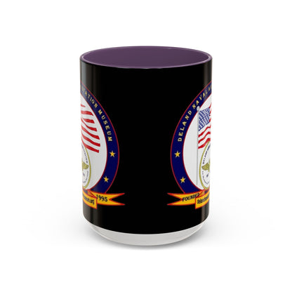 DeLand Naval Air Station Museum Black Accent Mug by theGreenDragonTavern.shop