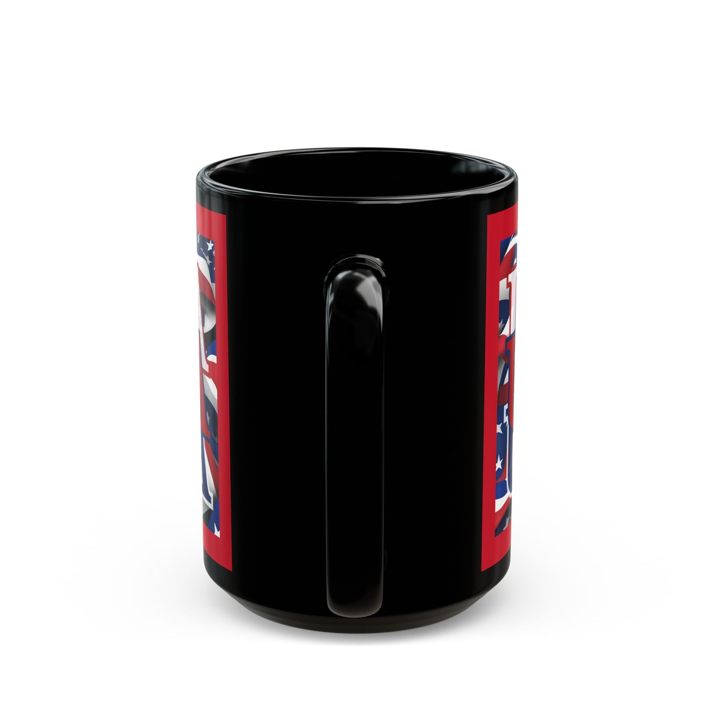 USA Red font Center Patriot Red Mug by theGreenDragonTavern.shop