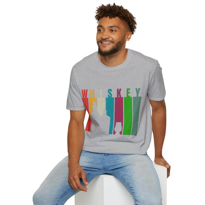 Whiskey spelled with an 'e' Light colors Unisex T-Shirt by theGreenDragonTavern.shop