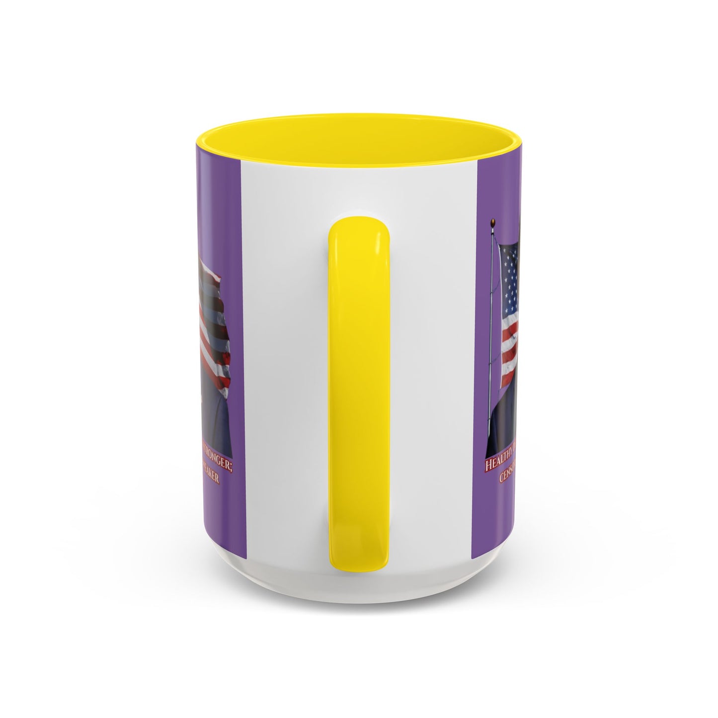 Charlie Kirk, Healthy Debate Light Purple Accent Mug by theGreenDragonTavern.shop