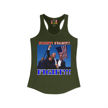 FIGHT! FIGHT!! FIGHT!!! Women's Racerback Tank Top by theGreenDragonTavern.shop