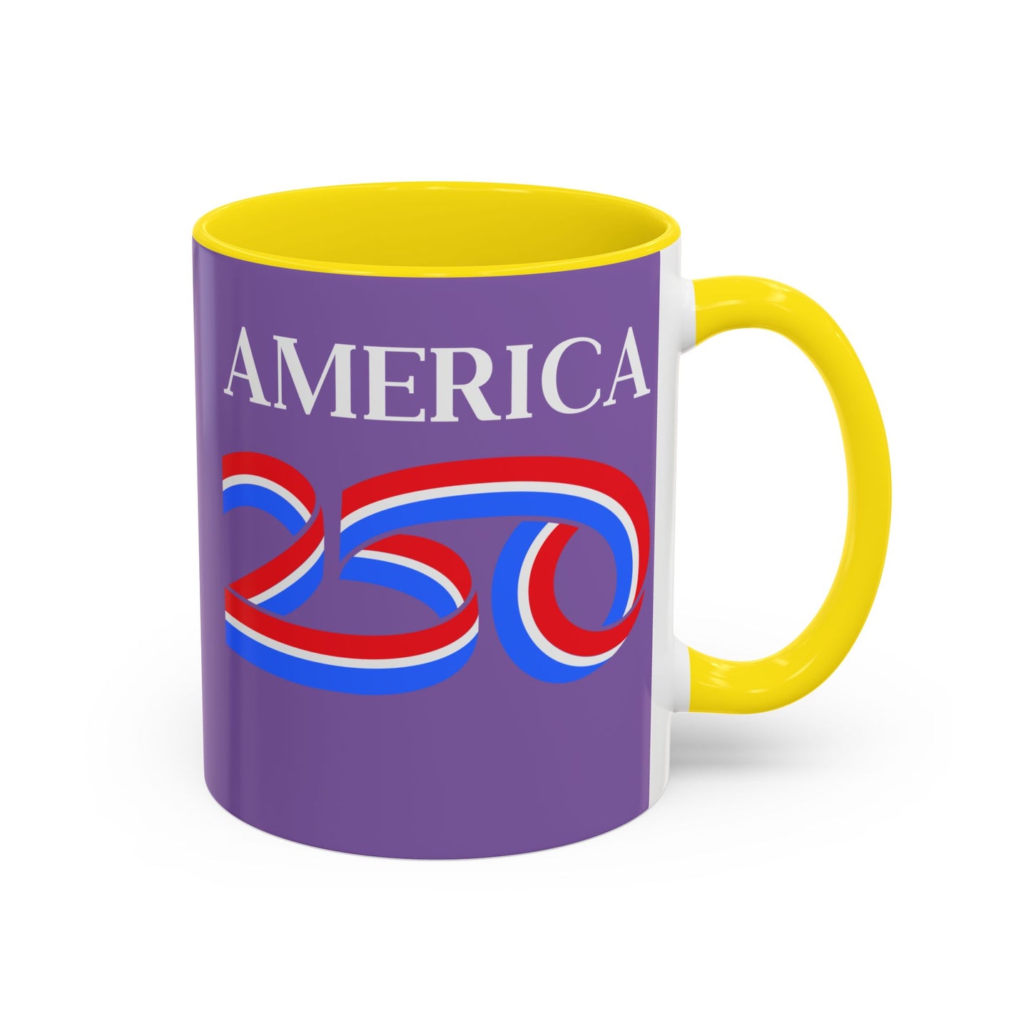 America 250 Light Purple Accent Mug by theGreenDragonTavern.shop