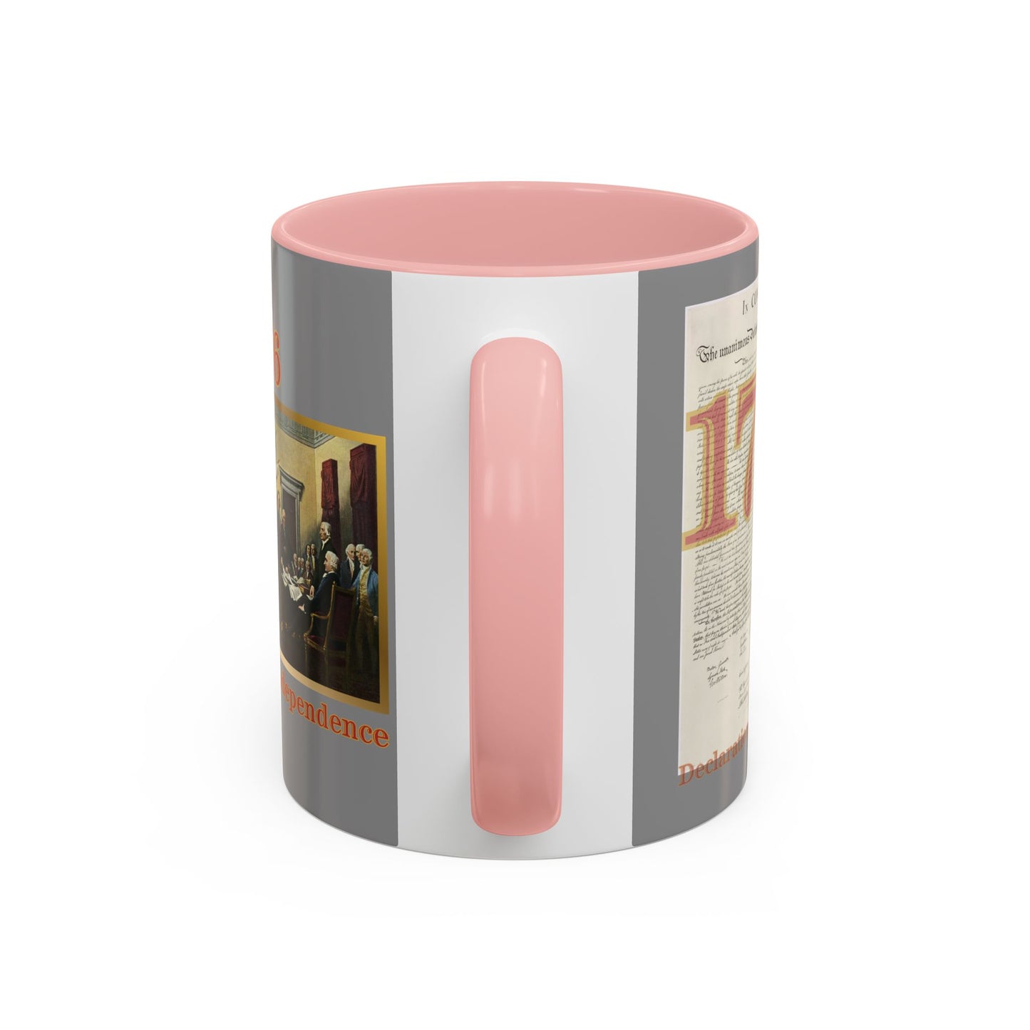 Declaration of Independence Grey Accent Mug by theGreenDragonTavern.shop