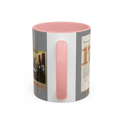 Declaration of Independence Grey Accent Mug by theGreenDragonTavern.shop