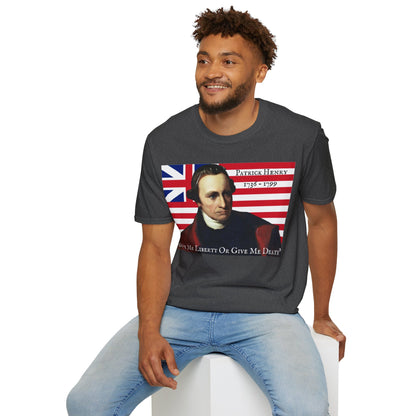 Patrick Henry Dark colors Unisex T-Shirt by theGreenDragonTavern.shop