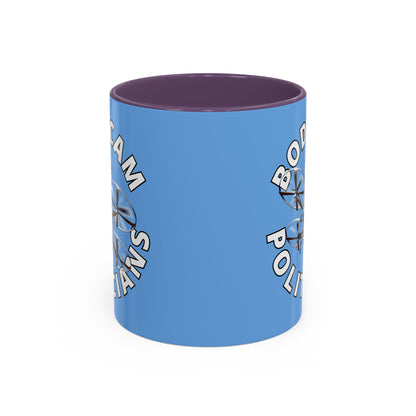 Bodycam the Politicians Drone Light Blue Accent Mug by theGreenDragonTavern.shop