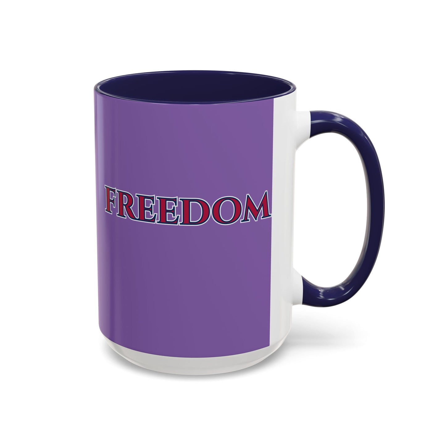Freedom, Light Purple Accent Mug by theGreenDragonTavern.shop