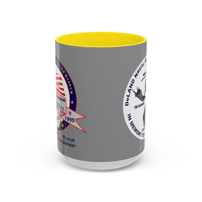 DNASM 2-sided, Founding & Student Art w/WhiteBG Grey Accent Mug by theGreenDragonTavern.shop