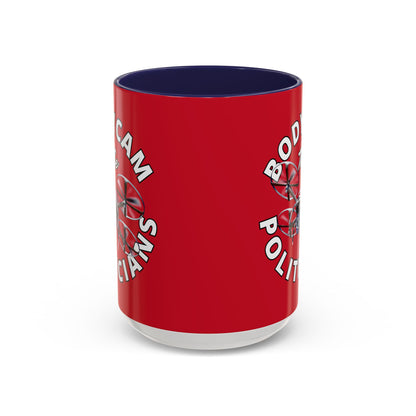 Bodycam the Politicians Drone Red Accent Mug by theGreenDragonTavern.shop