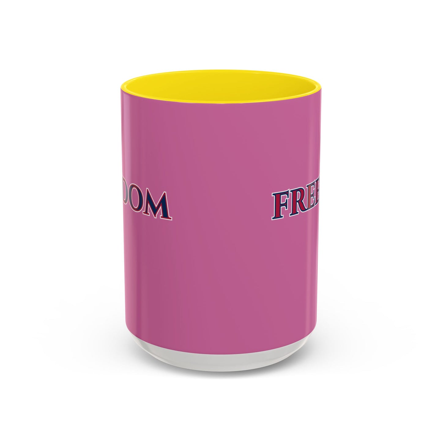 Freedom, Pink Accent Mug by theGreenDragonTavern.shop
