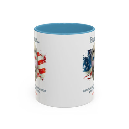 Ronald Reagan Freedom Vendetta White Accent Mug by theGreenDragonTavern.shop