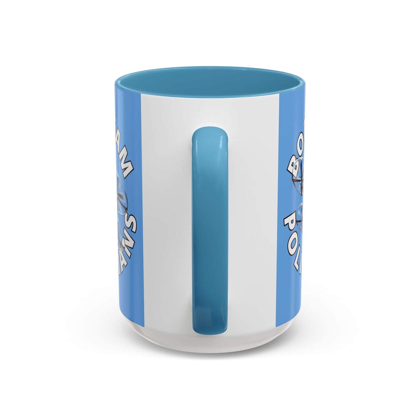 Bodycam the Politicians Drone Light Blue Accent Mug by theGreenDragonTavern.shop