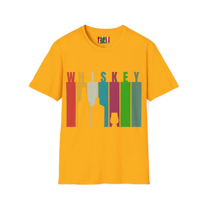 Whiskey spelled with an 'e' Light colors Unisex T-Shirt by theGreenDragonTavern.shop