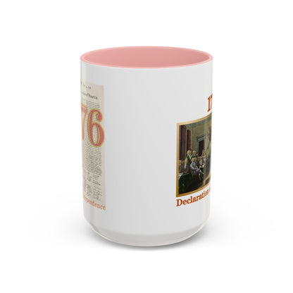 Declaration of Independence White Accent Mug by theGreenDragonTavern.shop