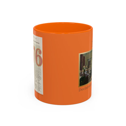 Declaration of Independence Orange Accent Mug by theGreenDragonTavern.shop